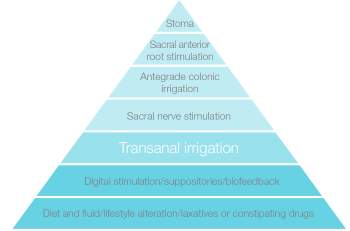 Piramide di irrigazione transanale