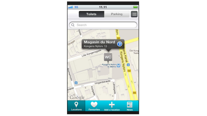 App WheelMate per iPhone iPad AppStore per trovare bagni e parcheggi accessibili vicino