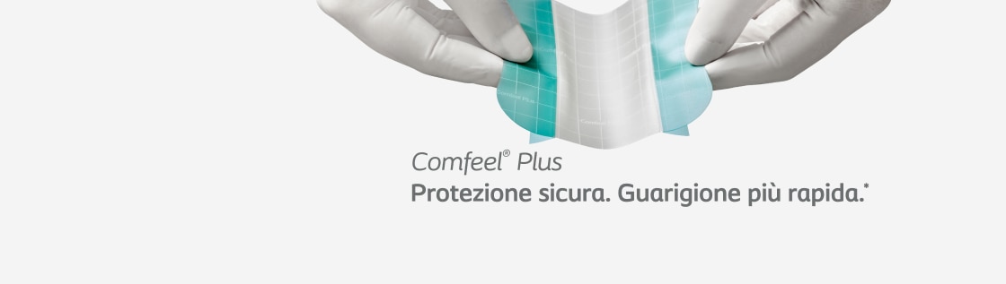 medicazioni idrocolloidali Comfeel Plus per la guarigione della lesione in ambiente umido