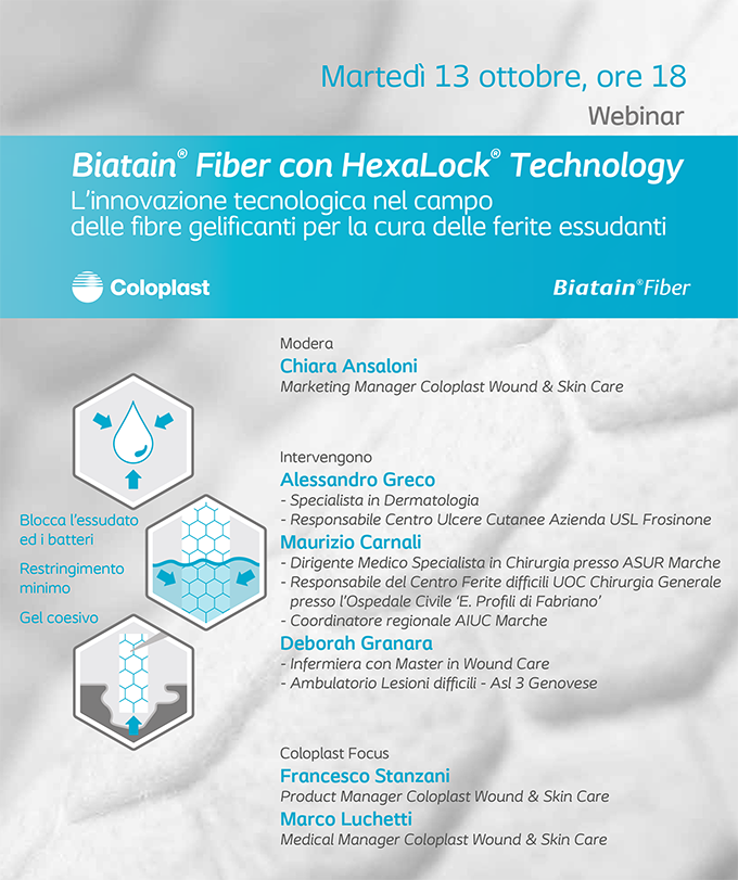 Locandina Webinar Biatain Fiber 13 ottobre 2020